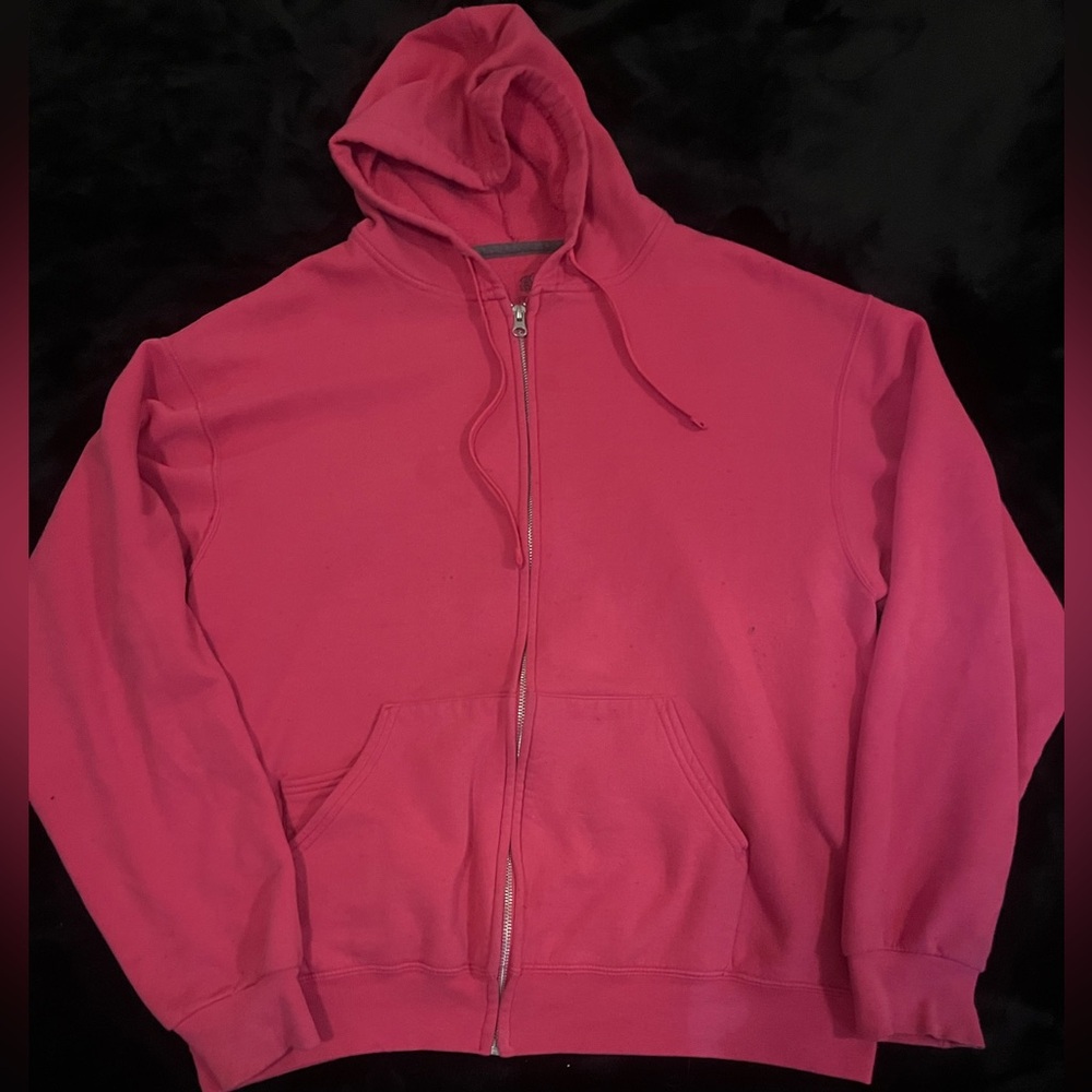 Hot pink zip up